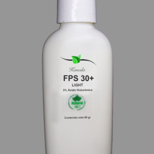 Crema humectante con Factor de Protección Solar 30+ y ácido hialurónico al 3%